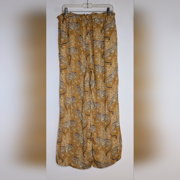 Printfresh • Eco Satin Wildest Dream Bagheera Pajama Pant in Tobacco - Picture 4 of 5